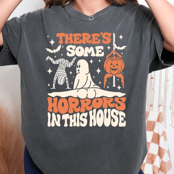 Funny Halloween Vintage Style Shirt Unisex Handmade - Picture 1 of 3
